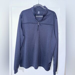 PGA Tour Men's Dark Gray Zip-Up Sweater
